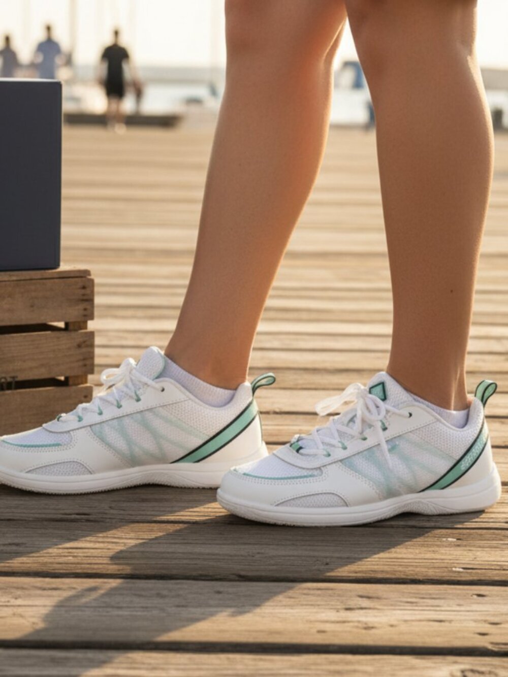 Sperry Harbormaster 2.0 White and Mint Sneakers - Picture 2 of 12